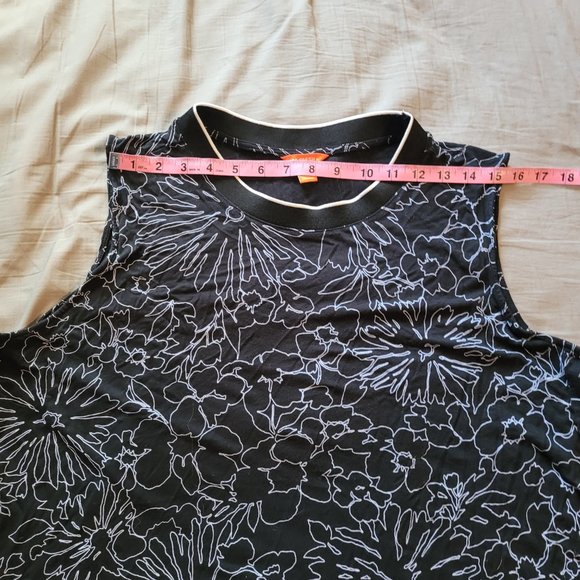 2X Joe Fresh Sleeveless Floral High Neck Top - Picture 6 of 8